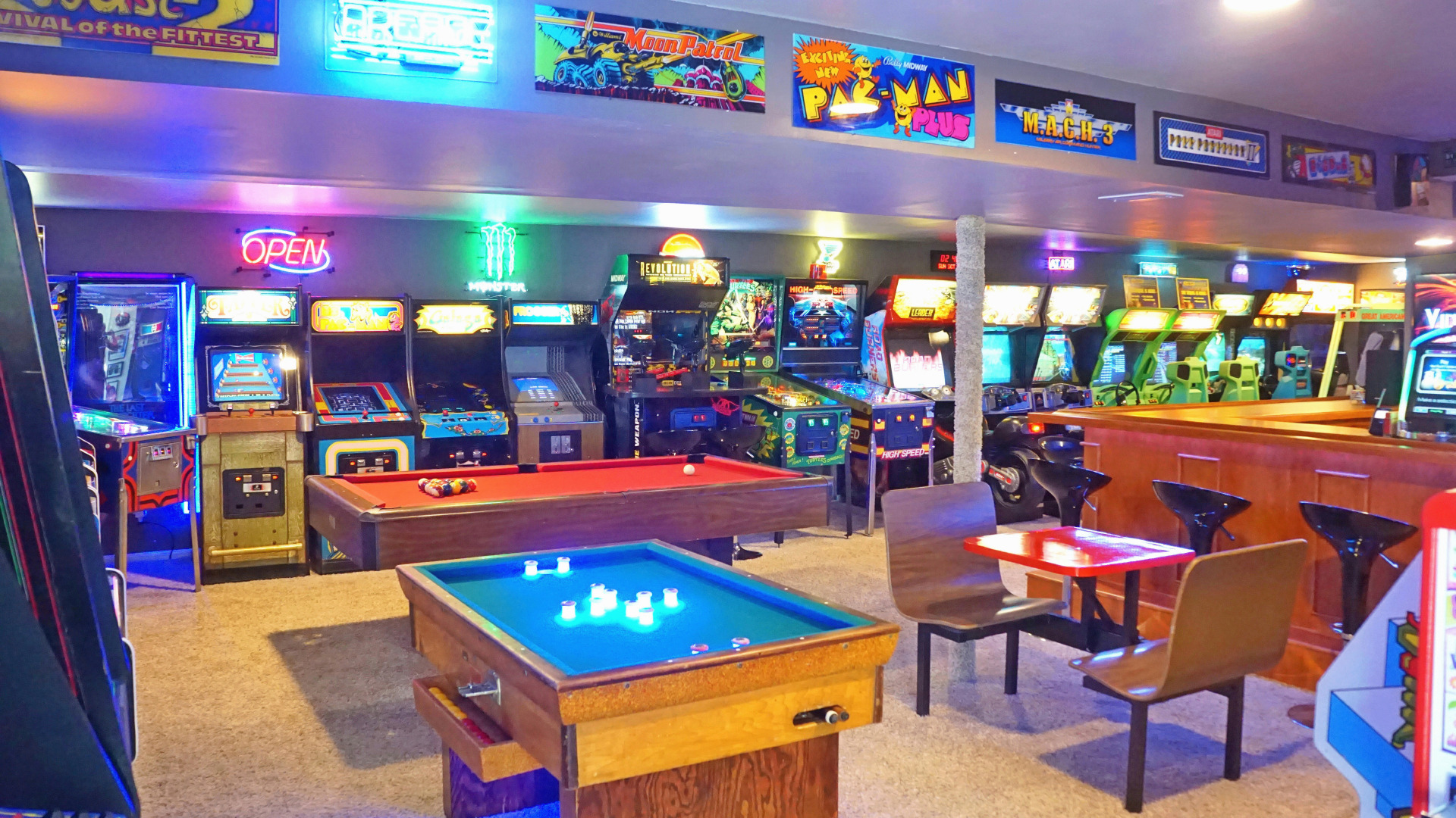 Basement Arcade Room Openbasement